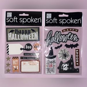 The Happy Planner Stickers Sheet Beware & Spooky Adhesive 19 Stickers 2 Pack NEW